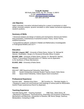 Detailed resume in pdf format