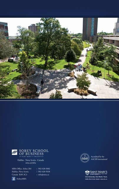 Canadian Brochure - Saint Mary's University