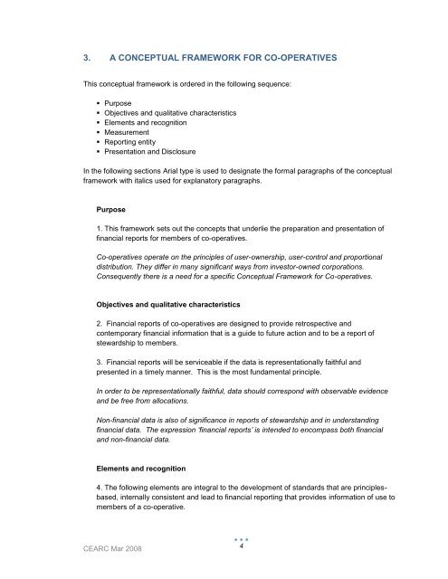 Conceptual framework of cooperative accounting