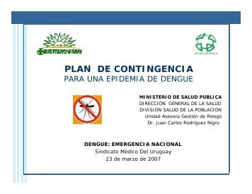 Plan de Contingencia. Dr. J. Rodríguez Nigro. - Sindicato Médico ...
