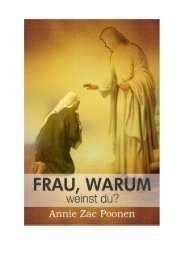 Frau, warum weinst du? - Annie Zac Poonen