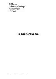 Procurement Manual - St Mary's University College