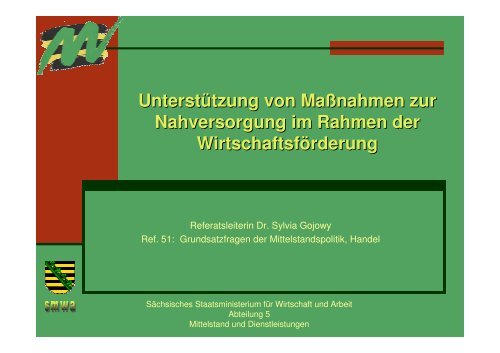 Fachkolloquium Â»Nahversorgung im DorfÂ« - UnterstÃ¼tzung der