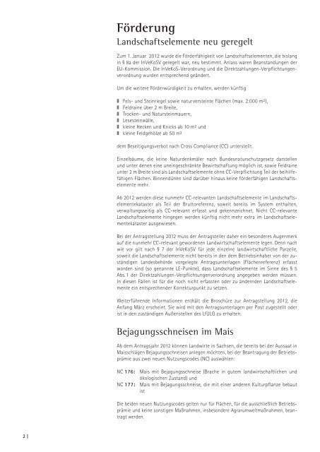 Infodienst Landwirtschaft 1/2012 - SÃ¤chsisches Staatsministerium ...