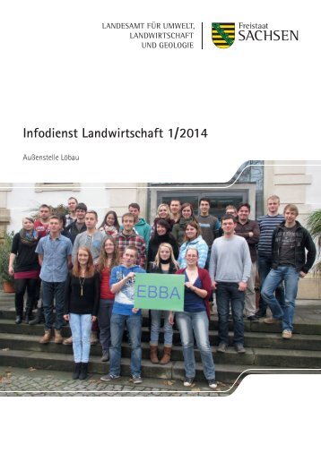 Infodienst Landwirtschaft 1/2014 - Sächsisches Staatsministerium ...