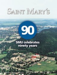 Saint Mary's Magazine Winter 2003 - Saint Mary's University of ...