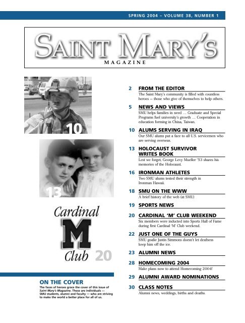 Saint Mary's Magazine Spring 2004 - Saint Mary's University of ...