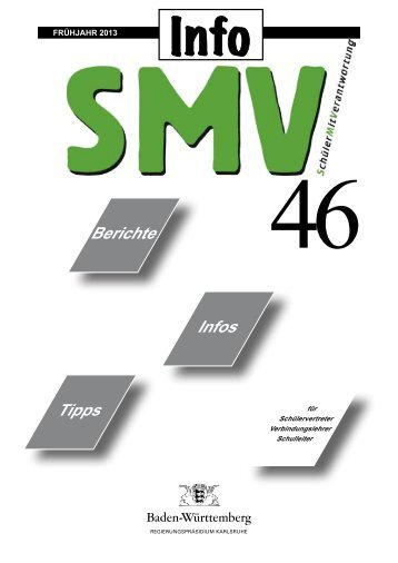 SMV-Info 46 - Schülermitverantwortung Baden-Württemberg