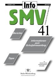 SMV-Info 41 - SchÃ¼lermitverantwortung Baden-WÃ¼rttemberg