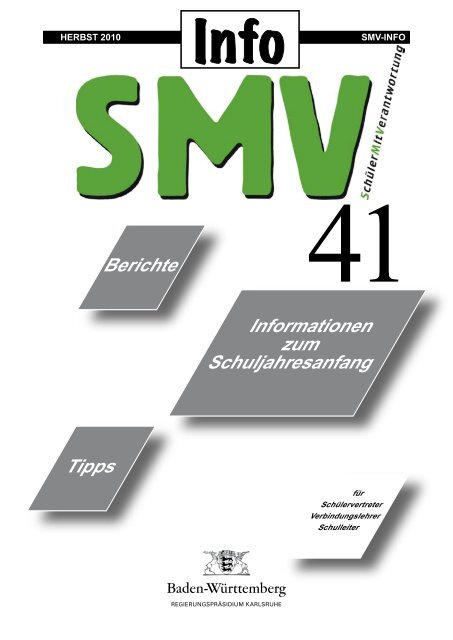 SMV-Info 41 - SchÃ¼lermitverantwortung Baden-WÃ¼rttemberg