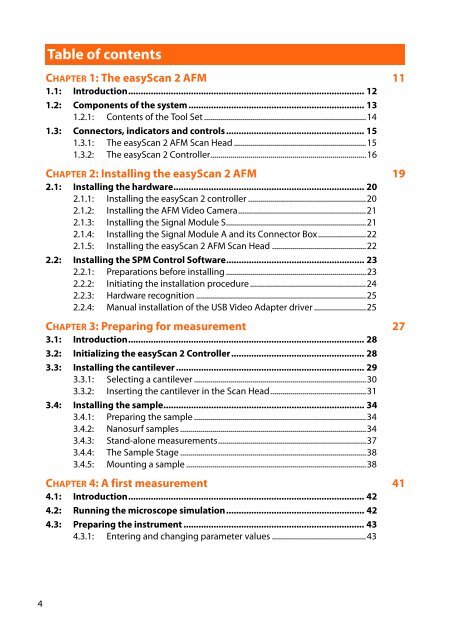 Nanosurf easyScan 2 AFM Operating Instructions