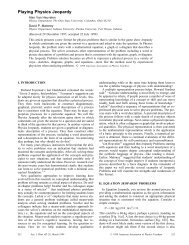 Playing Physics Jeopardy