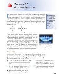 Chapter 12 - An Introduction to Chemistry: Molecular Structure