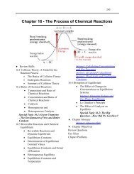 Chapter 16 - The Process of Chemical Reactions - An Introduction to ...