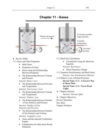 Chapter 11 - Gases - An Introduction to Chemistry