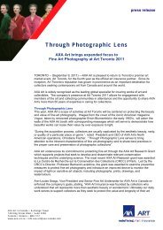 Through Photographic Lens - Art Toronto