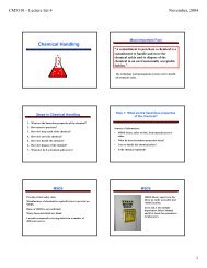 Chemical Handling - Chemical Engineering