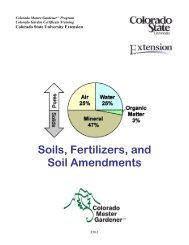 Soils, Fertilizers, and Soil Amendments - Colorado State University ...