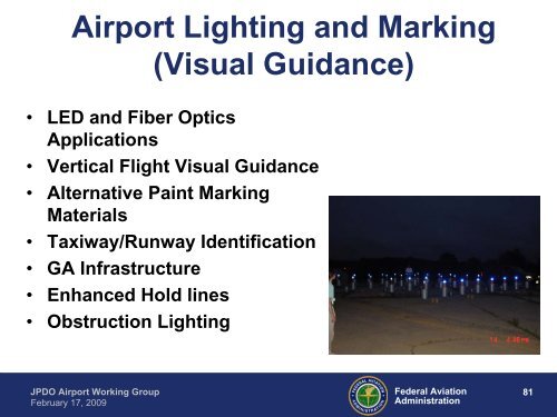 FAA Office of Airports: Airport Technology Research and
