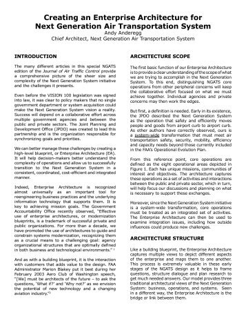 Creating an Enterprise Architecture for NGATS.indd - Joint Planning ...