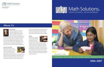 About Us - Math Solutions
