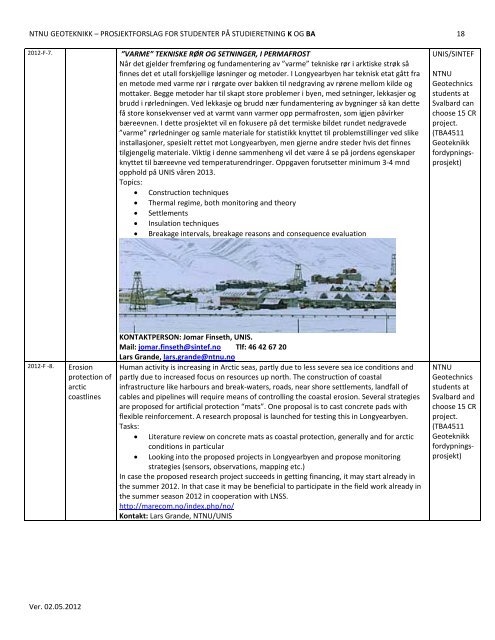 og hovedoppgaver/proposals forslag for hÃ¸sten 2012/vÃ¥ren ... - NTNU