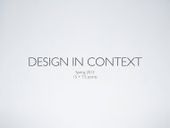 Design in Context - NTNU
