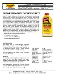 Technical Data Sheet - Bar's Leaks & Rislone