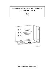 Communication Interface UT-2USB v1.0 Installer Manual