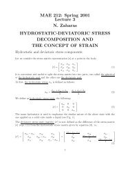 MAE 212: Spring 2001 Lecture 3 N. Zabaras HYDROSTATIC ...