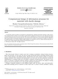 Process design for materials with ductile damage