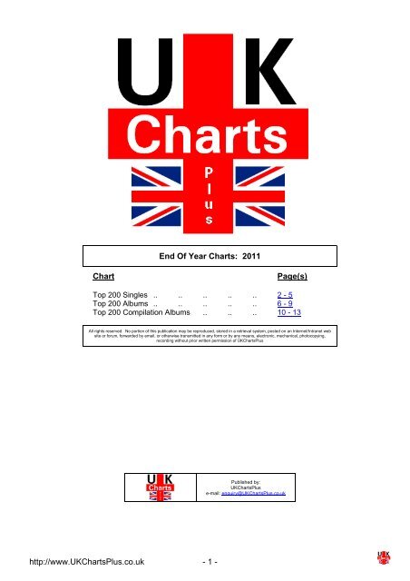 http://www.UKChartsPlus.co.uk - 1 - End Of Year Charts: 2011 Chart ...