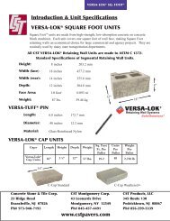 VERSA-LOK® Square Foot™ System Overview ... - CST Pavers