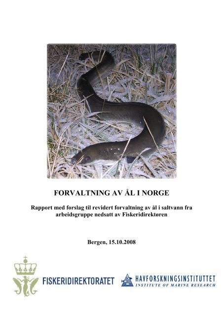 FORVALTNING AV ÃL I NORGE - Fiskeridirektoratet