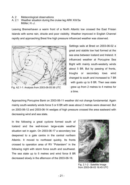 Preface The expedition ARK XIX/3 with the German icebreaking RV ...