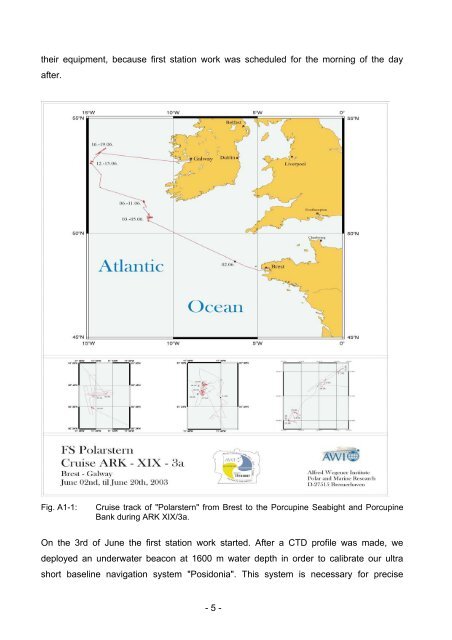 Preface The expedition ARK XIX/3 with the German icebreaking RV ...