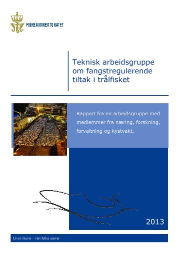 Rapport frÃ¥ teknisk arbeidsgruppe om ... - Fiskeridirektoratet