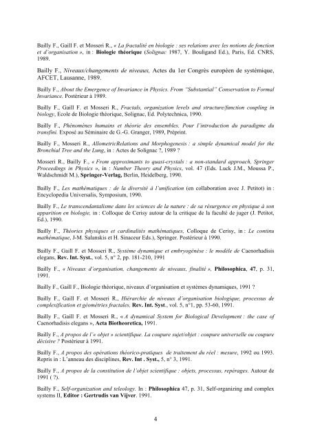 1 BIBLIOGRAPHIE (encore incomplète) DE FRANCIS ... - SNCS