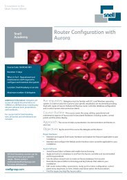 Router and Aurora Configuration - Snell