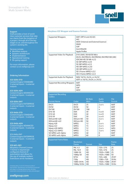 Content Engine V2.3 - Snell