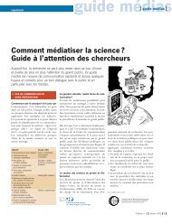 Comment médiatiser la science