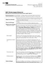 (Stufe 1) (PDF, 173 KB) - Schweizerischer Nationalfonds (SNF)