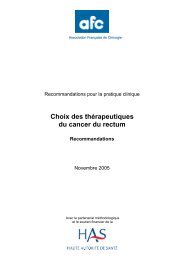 Cancer du rectum 2005 - Recommandations.pdf - Haute Autorité de ...