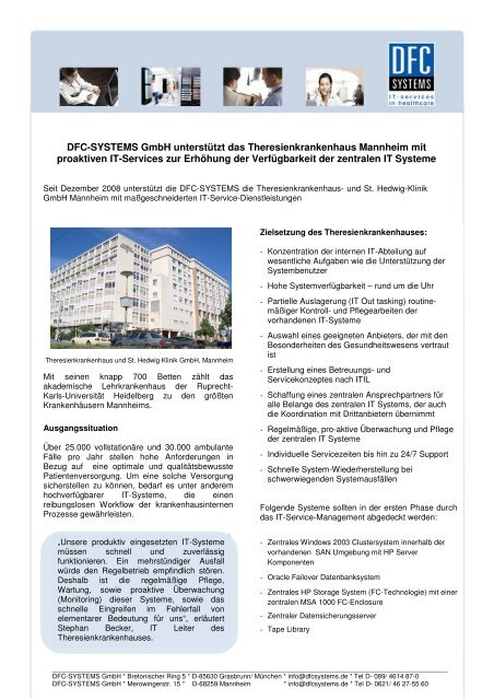 DFC-SYSTEMS Referenzbericht TKH Mannheim