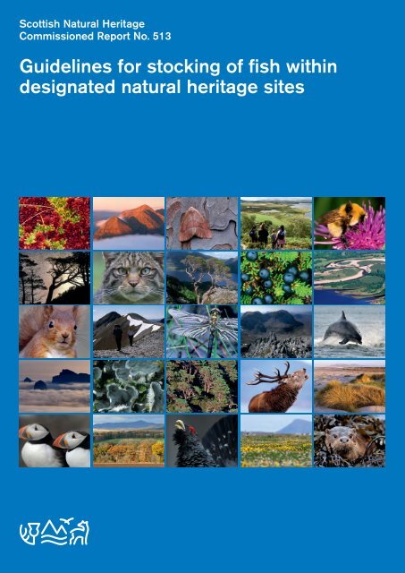 Guidelines for stocking of fish within designated natural heritage sites