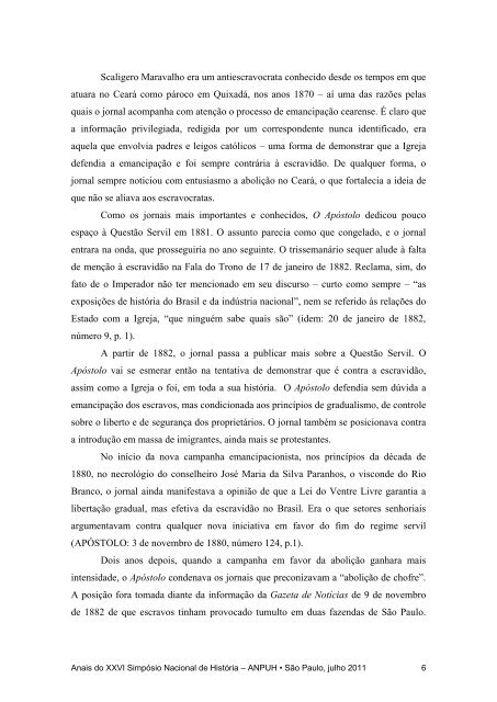 Alceste Pinheiro de Almeida - XXVI SimpÃ³sio Nacional de HistÃ³ria