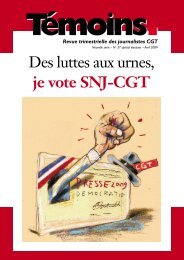 Des luttes aux urnes, je vote SNJ-CGT