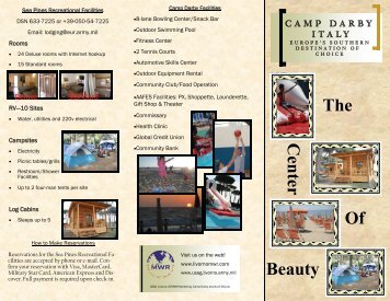 WHAT CAMP DARBY OFFERS