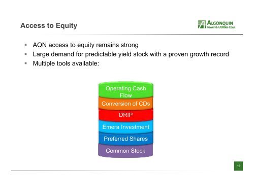 slides here - Algonquin Power & Utilities Corp.