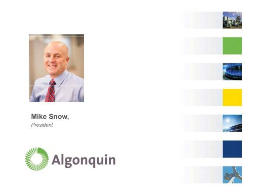 slides here - Algonquin Power & Utilities Corp.